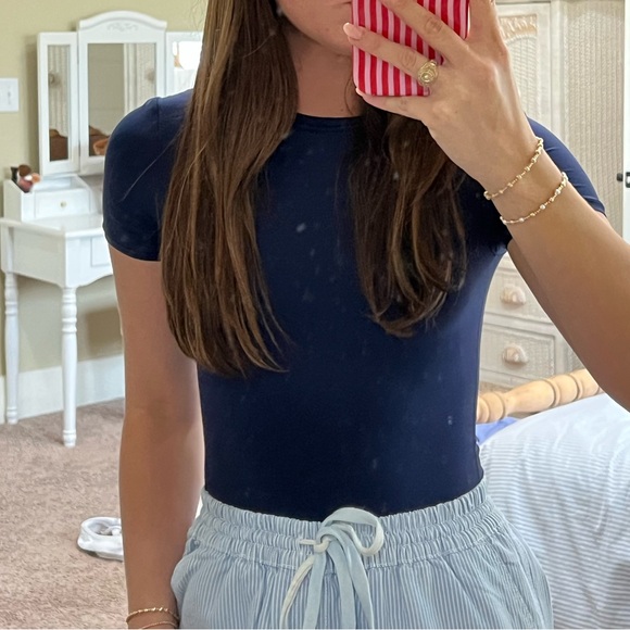 aerie Tops - Women's Navy Bodysuit